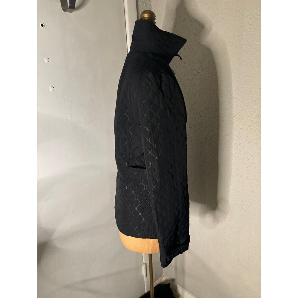 Zara Basic Black Button Down Quilted Jacket M Qui… - image 6